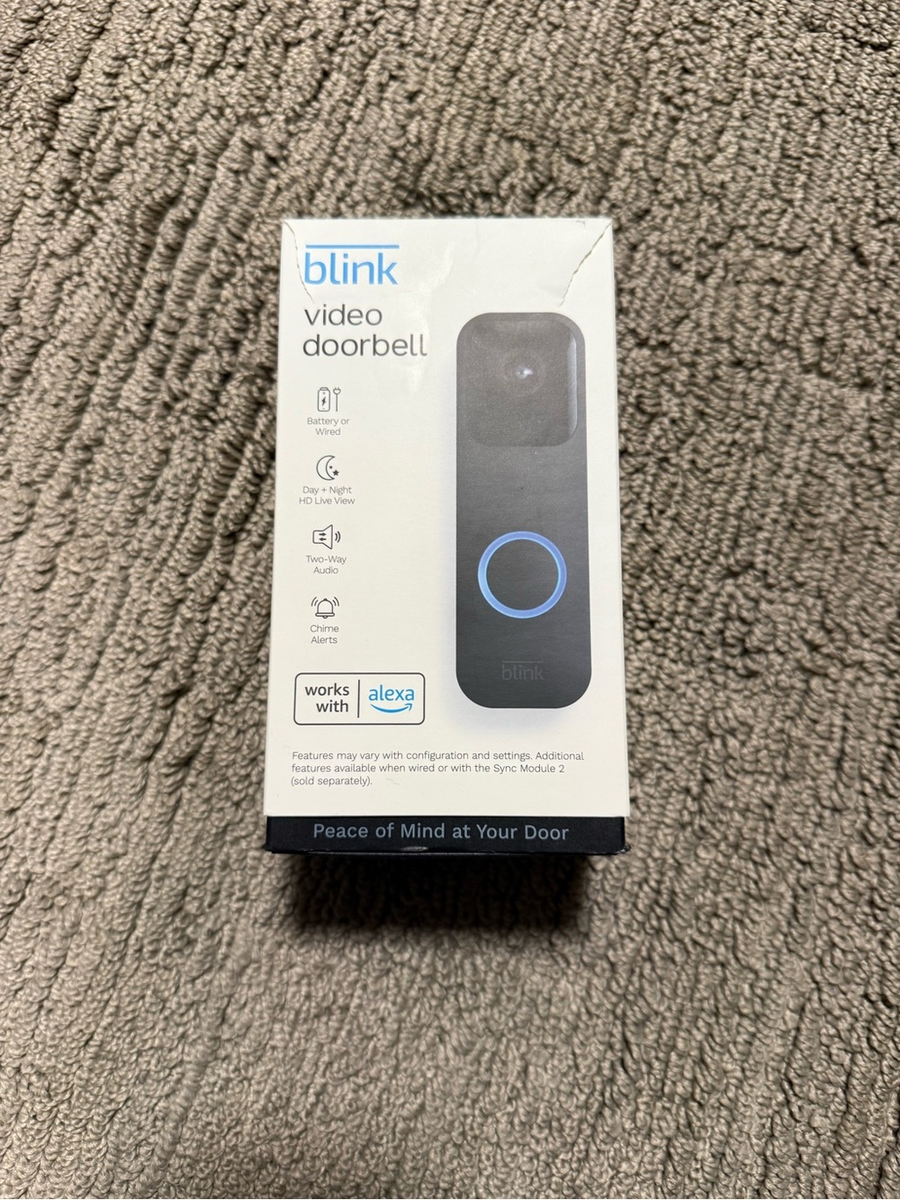Blink Video Doorbell - Black and White